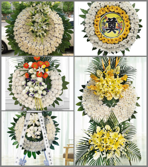 河南南阳社旗县太和镇刘集村花圈速递